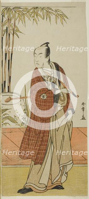 The Actor Matsumoto Koshiro IV as Honcho-maru Tsunagoro (?) in the Play Hono Nitta..., c. 1777. Creator: Shunsho.