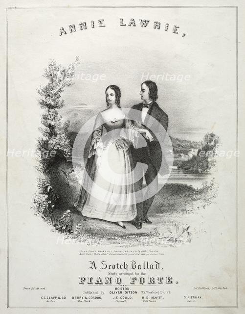 Annie Lawrie - Sheet Music Cover. Creator: Winslow Homer (American, 1836-1910).