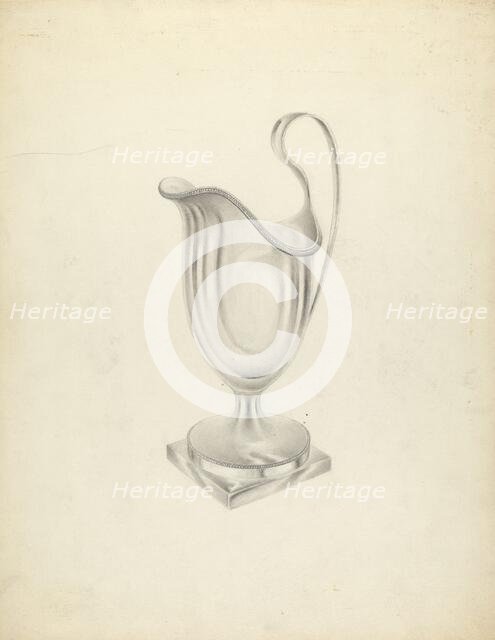 Silver Pitcher, 1935/1942. Creator: Unknown.
