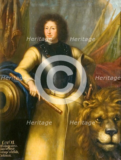 Karl XI, 1655-1697, King of Sweden Palatine Count of Zweibrücken, 1689. Creator: David Klocker Ehrenstrahl.