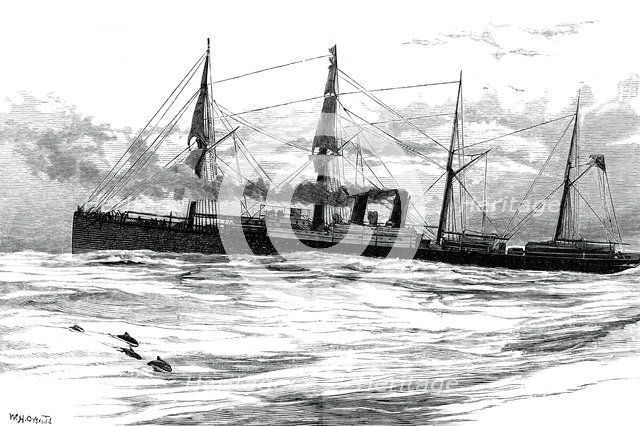 The Orient Steam Navigation Company's steamship Orient, c1880. Artist: Unknown
