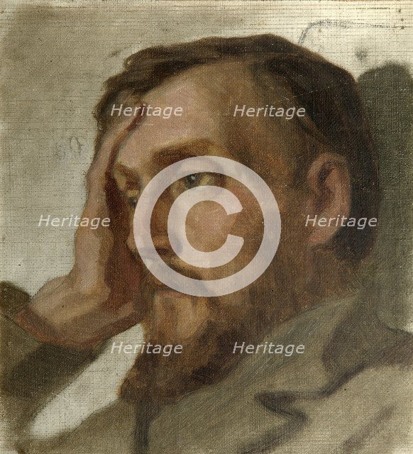 Portrait of the Literary critic and Philosopher Vissarion G. Belinsky', (1811-1848), 1879.  Creator: Astafyev, Ivan Alexandrovich (1844-after 1911).