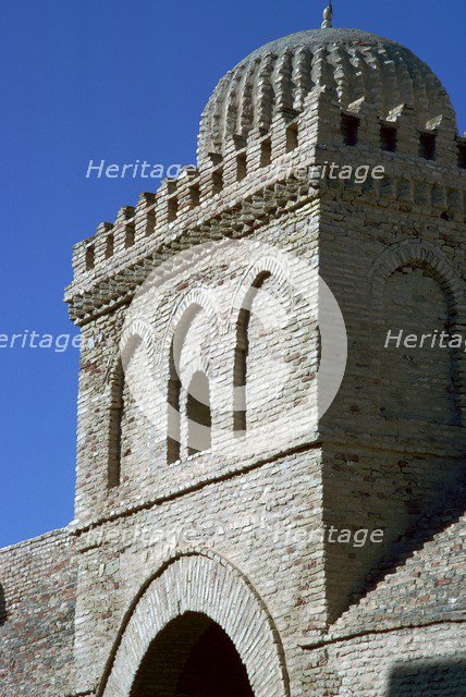 Tower and gateway into the courtyard of the Great Mosque of Kairouan, 7th century. Artist: Unknown