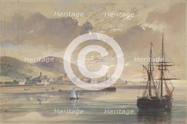 Valentia in 1857-1858 at the Time of the Laying of the Former Cable, 1865. Creator: Robert Charles Dudley.