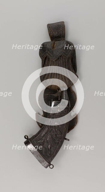 Powder Flask and Leather Carrier with Bullet Bag for the Bodyguard of the Elector of..., 1600/10. Creator: Unknown.
