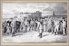 Scene from the Amateur Golf Championship, St Andrews, 1895. Artist: Unknown