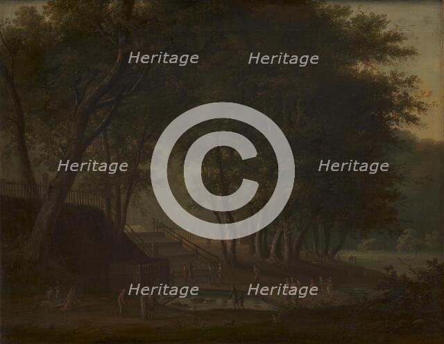 Source of the Kirsten Pils in the the deer park (Dyrehaven), 1798-1809. Creator: Elias Meyer.