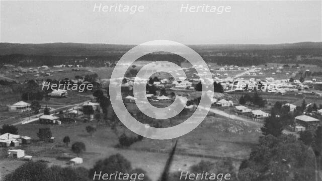 The township of Stanthorpe, Queensland from Mt Marlay, 1920. Creator: Jack Bain.