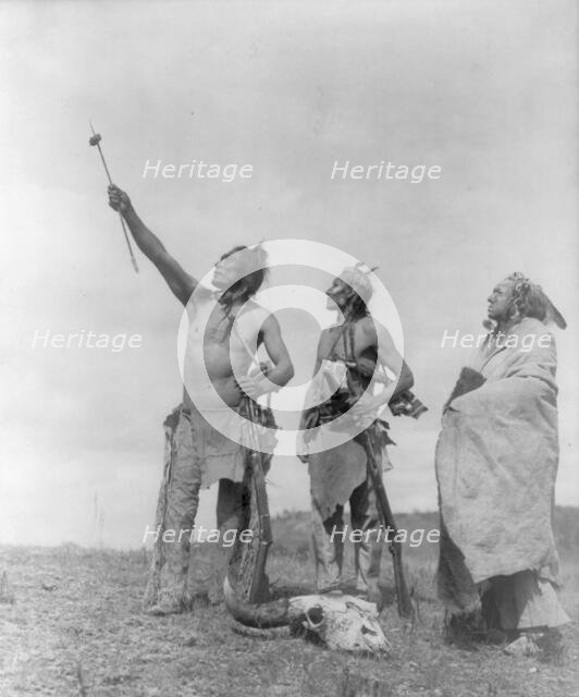 The Oath-Apsaroke, c1908. Creator: Edward Sheriff Curtis.