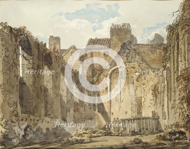 The Ruins of the Chapel in the Savoy Palace, London, c1795-1796. Artist: Thomas Girtin.