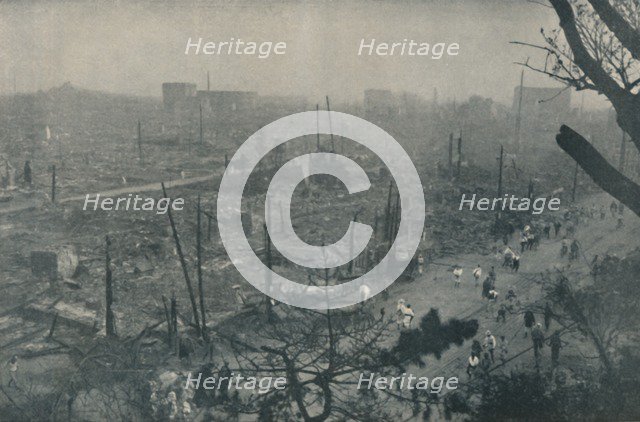 'Tokyo's Smouldering Plain of Wreckage and Ashes', c1935. Artist: Unknown.