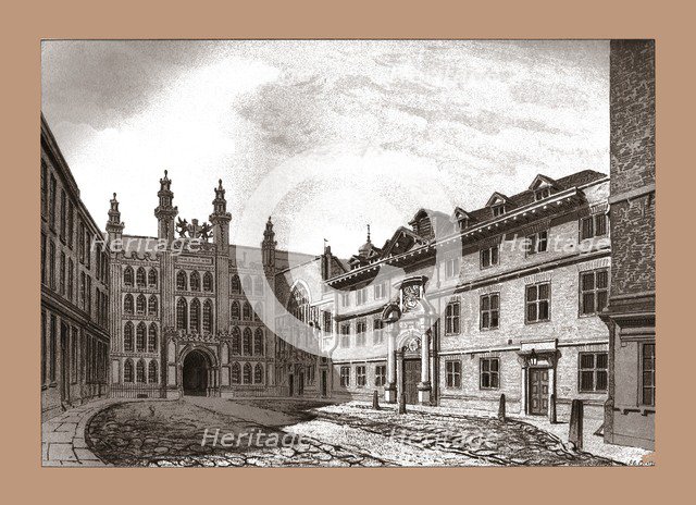 West View of Guildhall Chapel and Blackwell Hall, 1886. Artist: Unknown.