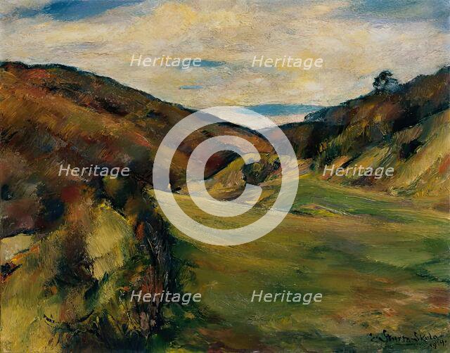 Meadow at Dreimarkstein in Sievering, 1919. Creator: Egge Sturm-Skrla.