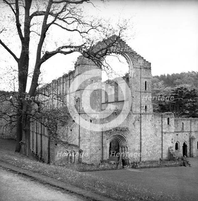 Fountains Abbey, Yorkshire, c1955.  Creator: Arthur Charles Kirby Ware.