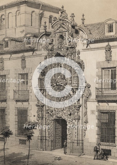 Cover of the Royal Hospice of Ave Maria and San Fernando, Madrid, by Pedro de Ribera, built betwe…