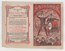 Cover for 'La Rumba: Coleccion de Canciones Modernas para el Presente Año 1903', a con..., ca. 1903. Creator: José Guadalupe Posada.