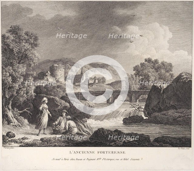 The Old Fortress, ca. 1770. Creator: Jean Jacques Le Veau.