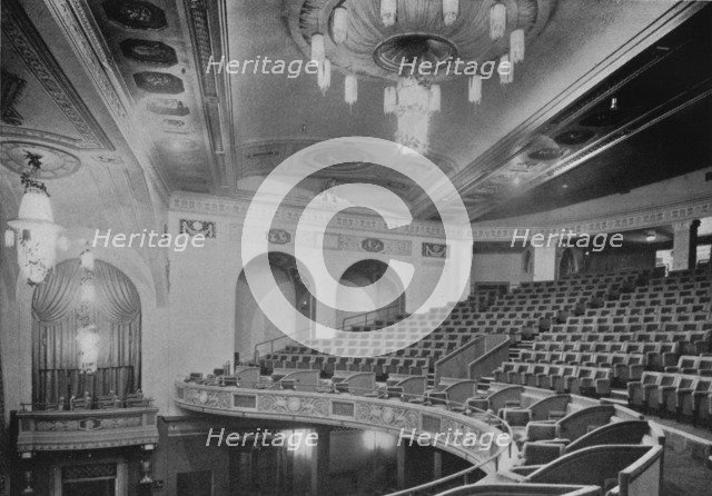 View of the balcony and upper part of the theatre - Regent Theatre, Brighton, Sussex, 1922. Artist: Unknown.