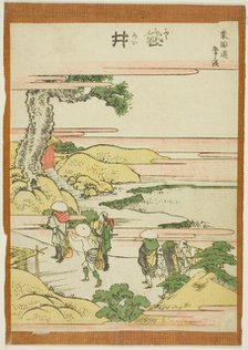 Fukoroi, from the series "Fifty-three Stations of the Tokaido (Tokaido gojusan tsugi)", Japan, c1806 Creator: Hokusai.