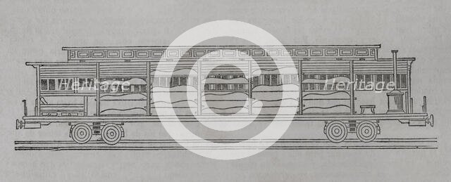 Franco-Prussian War (1870-1871): Medical train, 1871. Creator: Unknown.
