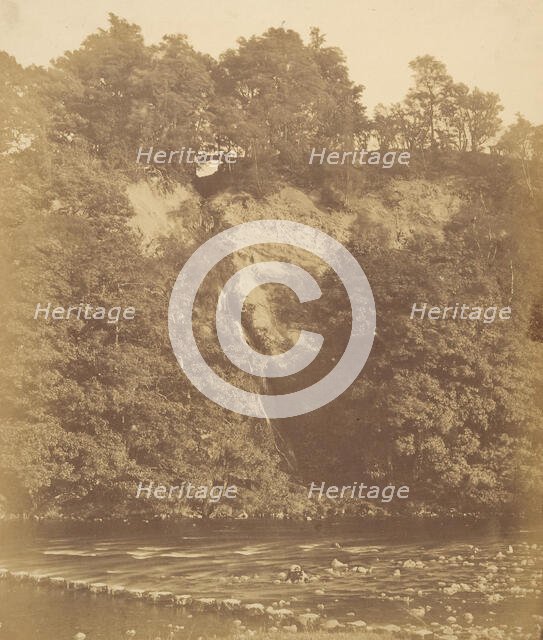 Bolton Priory. The Stepping Stones, 1850s. Creator: Joseph Cundall.