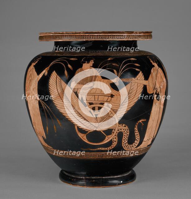 Attic Red-Figure Footed Dinos, about 470 BC. Creator: Syleus Painter.