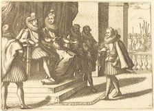 King and Queen in Consultation about the Turks, 1612. Creator: Jacques Callot.