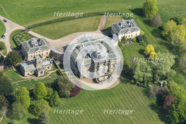 Kedleston Hall, an 18th century country house, Derbyshire, 2025. Creator: Robyn Andrews.