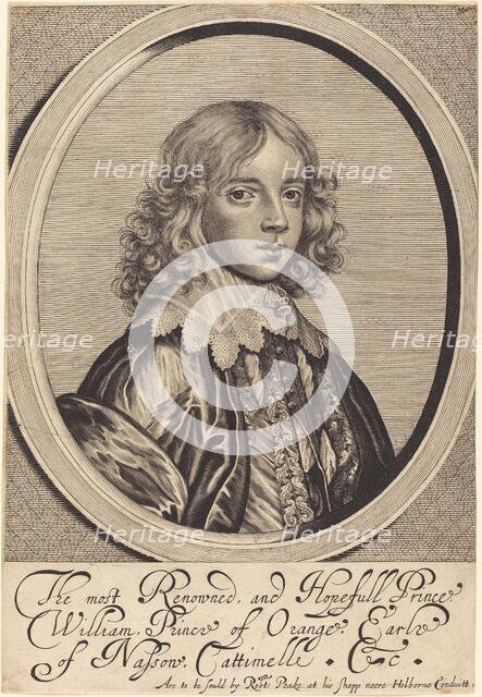 William II, Prince of Orange. Creator: William Faithorne.