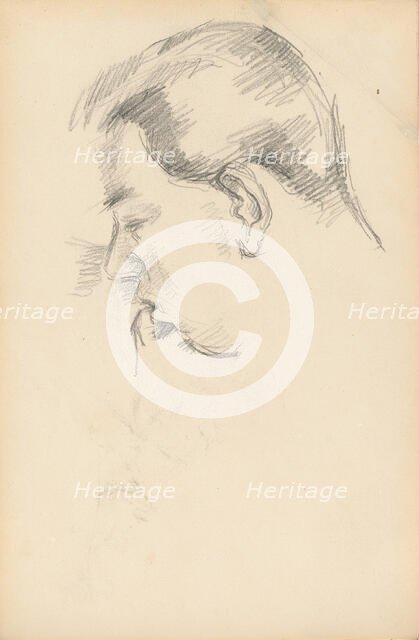 Head of the Artist's Son, 1888/1889. Creator: Paul Cezanne.