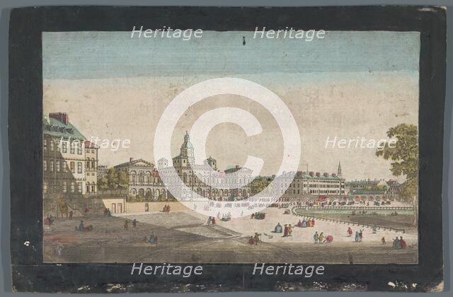 View of the Horse Guards Parade in London, 1745-1775. Creator: Unknown.