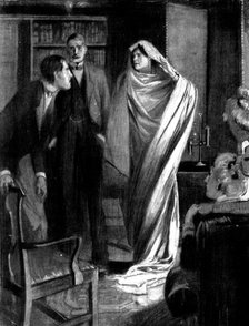 The Two Sophias: The figure pushed aside part of the veil and showed a face..., 1898. Creator: Unknown.