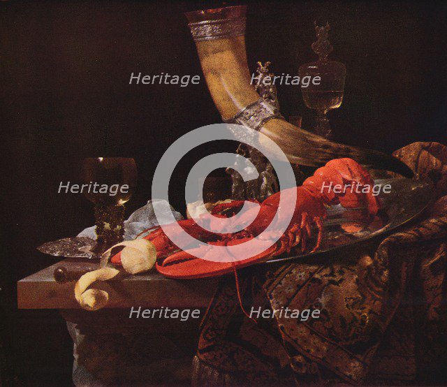 Still Life with Drinking-Horn, c1653, (1938). Artist: Willem Kalf