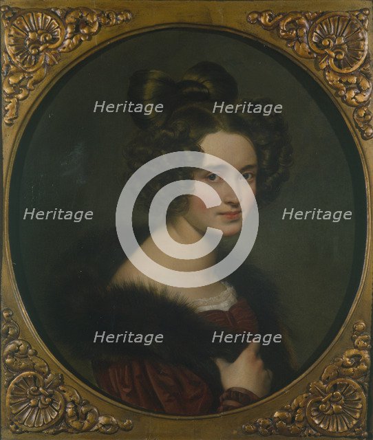 Portrait of Olimpiada Ryumina, 1826. Artist: Kiprensky, Orest Adamovich (1782-1836)