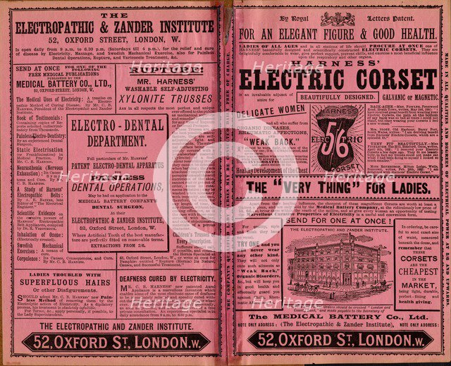 Harness Electropathic belt, 1890s. Artist: Unknown