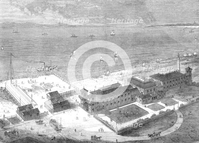 New baths and assembly-rooms at Southsea, 1871. Creator: Unknown.
