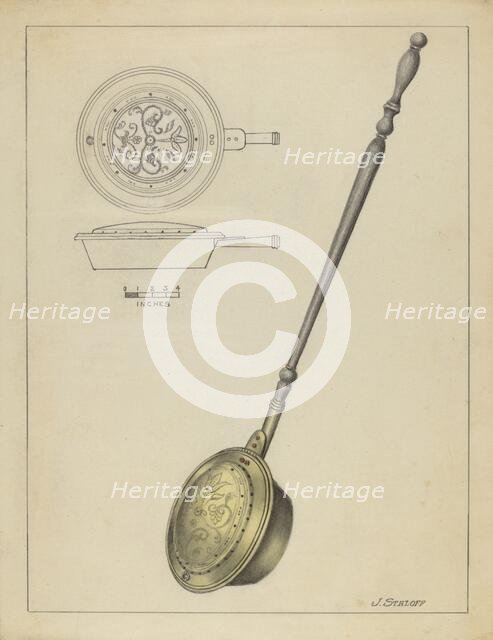 Warming Pan, c. 1939. Creator: Jack Staloff.