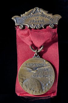 Aero Club of America Aviation Medal of Merit awarded to Captain St. Clair Streett, 1920. Creator: Unknown.