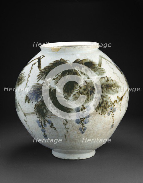 Vase with grape vine, c1700. Artist: Unknown.