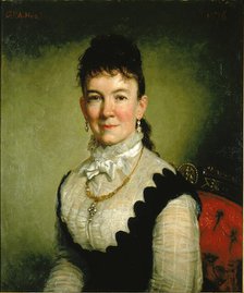 Mrs. Albert J. Myer (Catherine Walden), 1876. Creator: George Peter Alexander Healy.