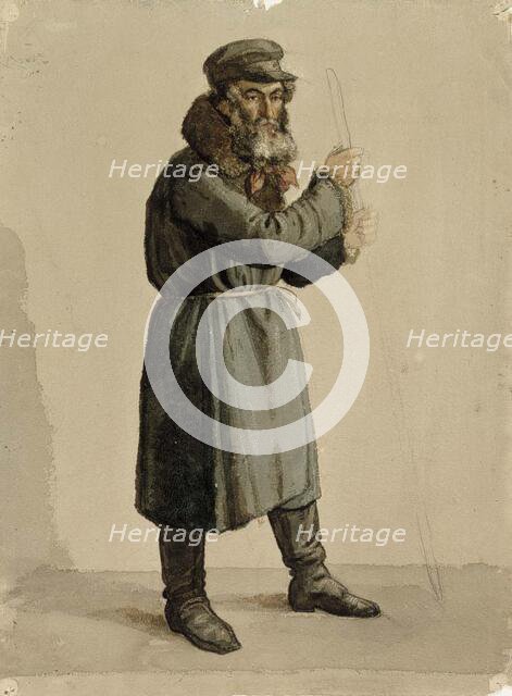 Russian in long caftan, model exercise, c1890s. Creator: Albert Edelfelt.