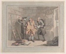Bookseller and Author, September 25, 1784., September 25, 1784. Creators: Thomas Rowlandson, Samuel Alken.