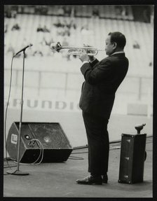 Jonah Jones playing at the Newport Jazz Festival, Ayresome Park, Middlesbrough, July 1978. Artist: Denis Williams