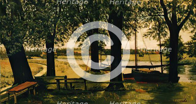 Surlingham Ferry, 1845-1869. Creator: Edwin Edwards.