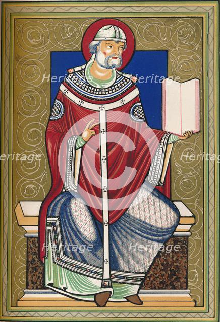 Saint with book, late 12th century, (1849). Creator: Walter.