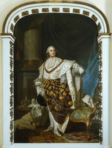 Louis XVI in coronation costume, c1777. Creator: Joseph Siffred Duplessis.