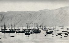 'Ship Awaiting Cargoes of Nitrate at Iquique', 1911. Artist: Unknown.