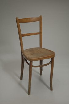 Wood chair used at Club Harlem, Atlantic City, 1955-1975. Creator: Unknown.