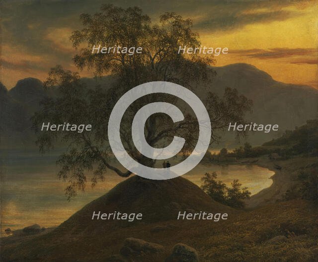 Old Birch Tree at the Sognefjord, 1839. Creator: Thomas Fearnley.