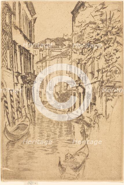 Quiet Canal, 1880. Creator: James Abbott McNeill Whistler.